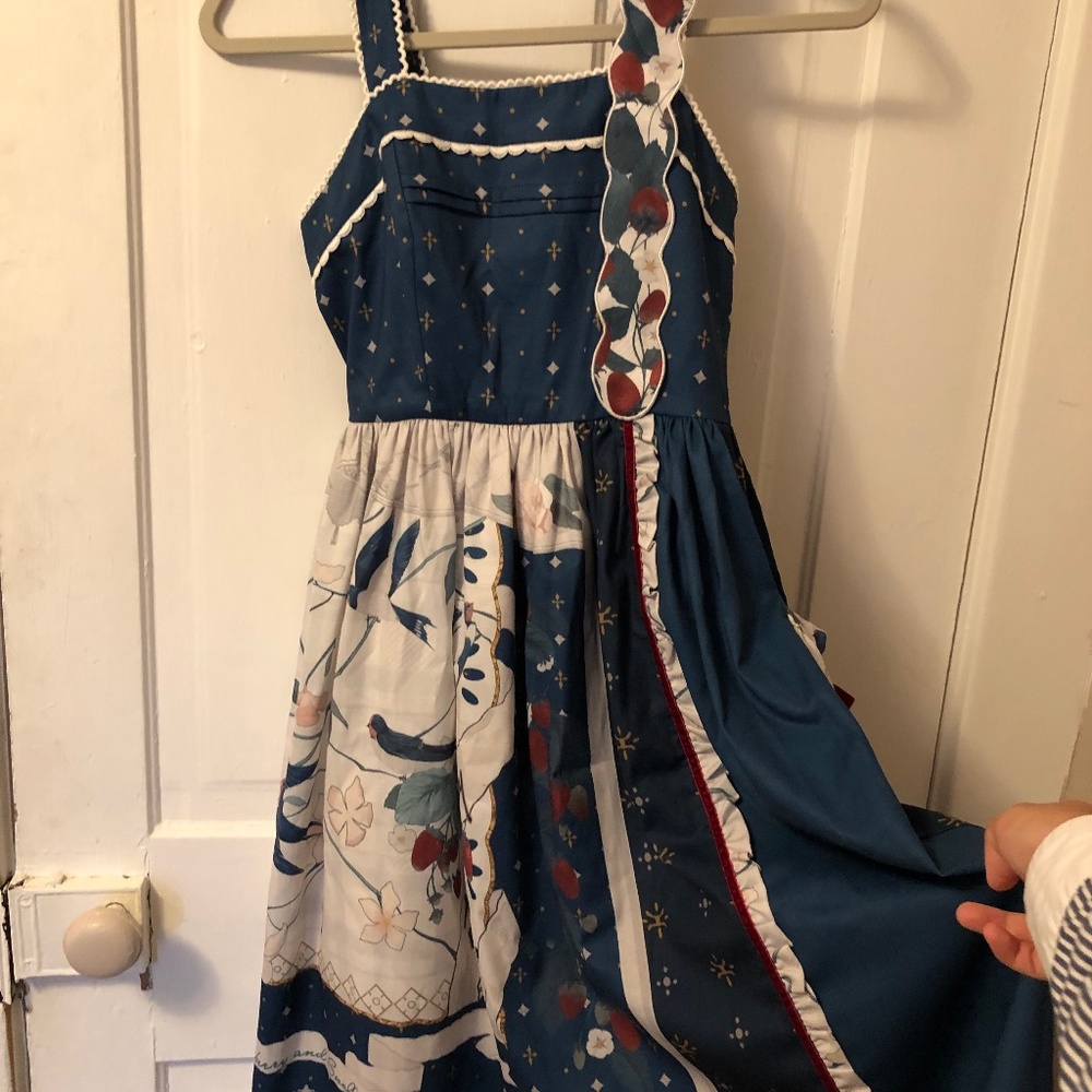 Strawberry & swallows lolita jsk